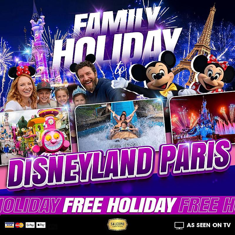 FREE FAMILY DISNEY LAND HOLiDAY 28/8/26