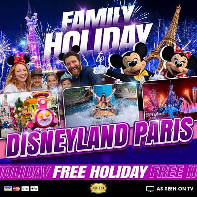 FREE FAMILY DISNEY LAND HOLiDAY 28/8/26