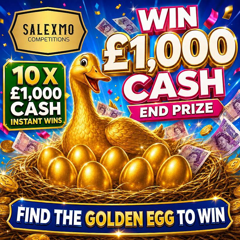OPEN THE GOLDEN EGGS TO WIN £1000 INSTANTLY 30/7/26