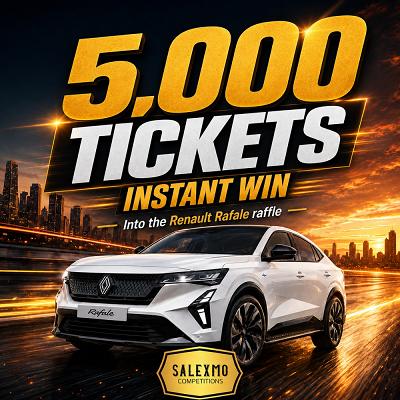 5,000 TICKETS INTO THE RENAULT CAR COMP 