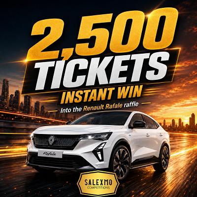 2,500 TICKETS INTO THE RENAULT CAR COMP 