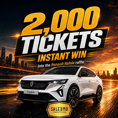 2,000 TICKETS INTO THE RENAULT CAR COMP 