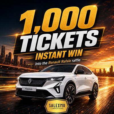 1,000 TICKETS INTO THE RENAULT CAR COMP 