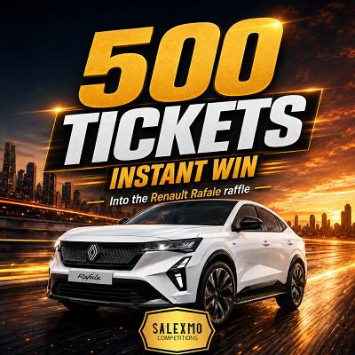 500 TICKETS INTO THE RENAULT CAR COMP 