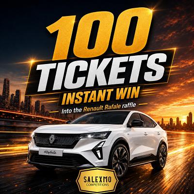 100 TICKETS INTO THE RENAULT CAR COMP 