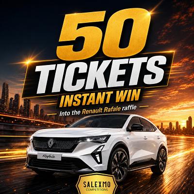 50 TICKETS INTO THE RENAULT CAR COMP 