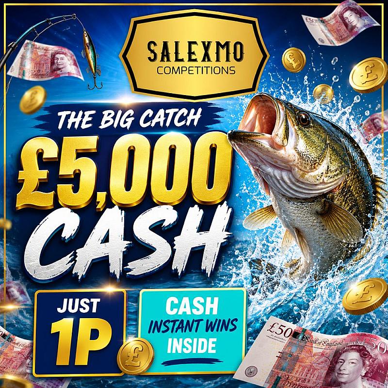 £5000 CASH FOR 1P, PLUS £5000 INSTANT CASH WINS 10/8/26