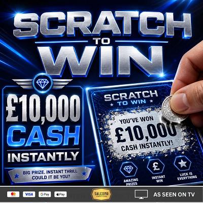 WIN £10,000 CASH INSTANTLY 31/8/26