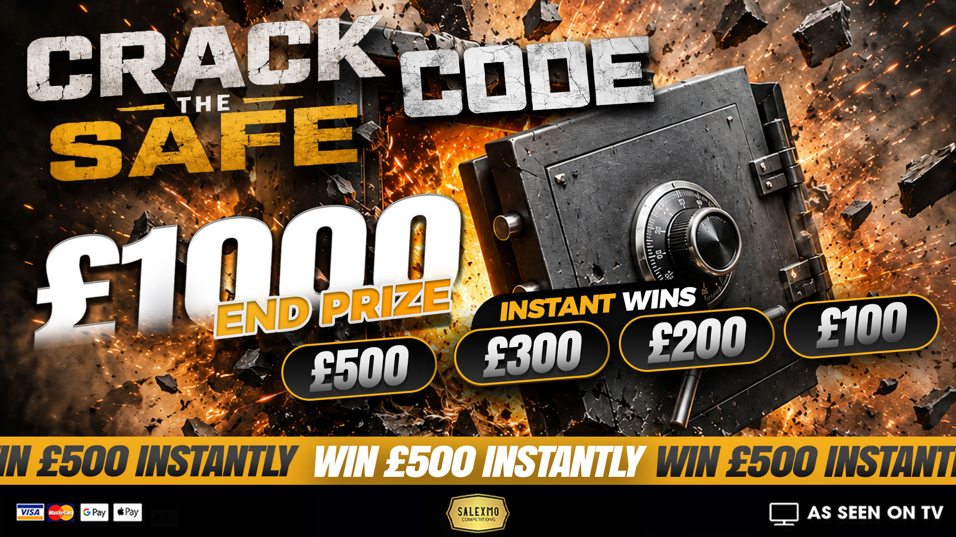 CRACK THE CODE TO WIN INSTANTLY 16/9/26