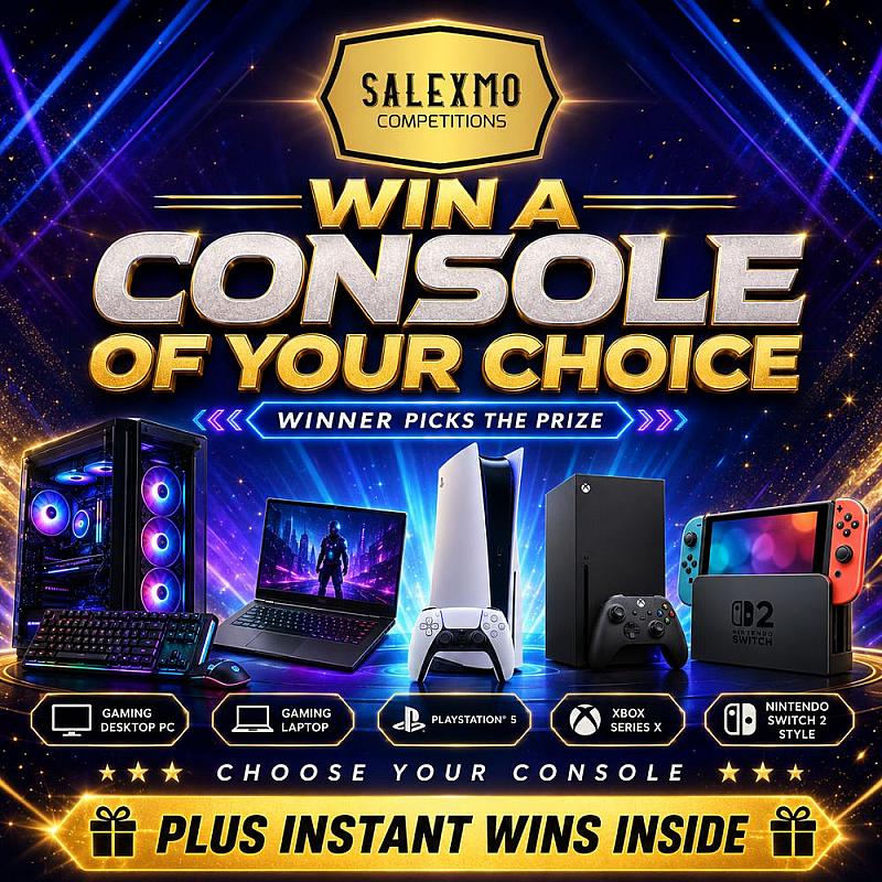 WIN £700 SPEND ON A CONSOLE OF YOUR CHOICE PLUS CASH BACK, PLUS CASH INSTANT WINS 18/9/26
