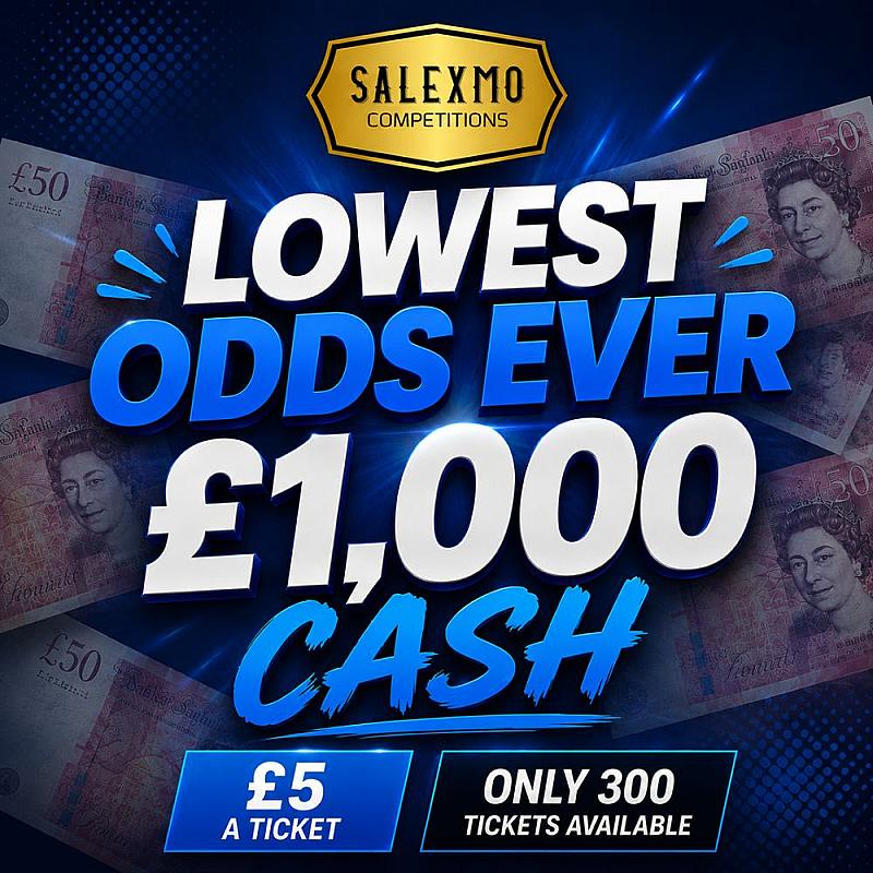 MEGA LOW ODDS £1000 CASH 23/9/26
