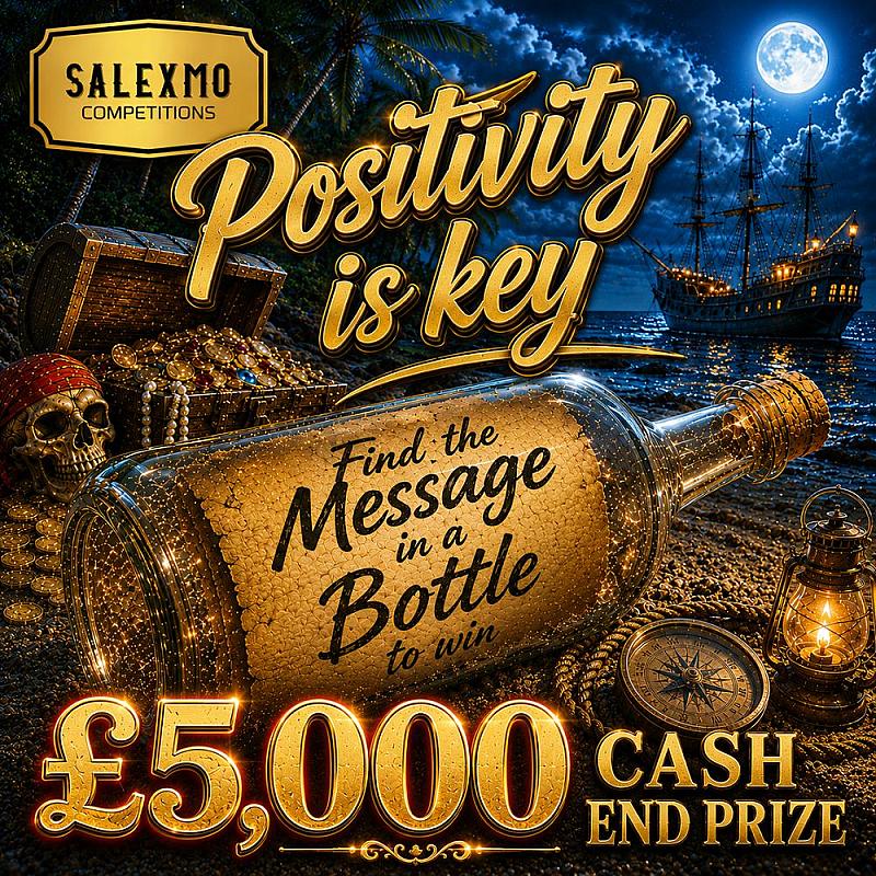 £5,000 CASH PLUS, 10 x £500 CASH INSTANT WINS 28/9/26