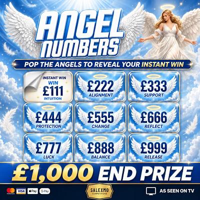 ANGEL NUMBERS £1000 MAIN PRIZE PLUS INSTANT WINS 6/10/26