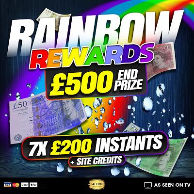  £500 CASH END PRIZE PLUS INSTANT WINS 7/10/26