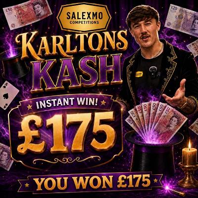 YOU FOUND KARLTON, WELL DONE YOU WIN £175 
