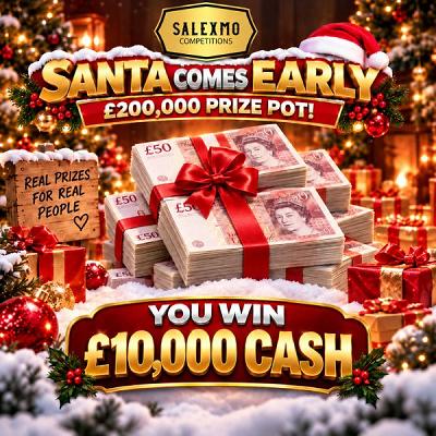 🎁 £10,000 CASH 🎄