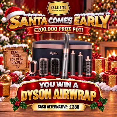 🎁 DYSON AIRWRAP OR £280 CASH ALTERNATIVE 🎅