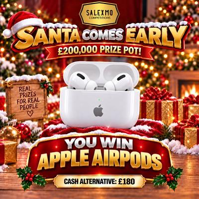 🎄 APPLE AIRPODS OR £180 CASH ALTERNATIVE 🎁