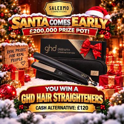 🎄 GHD HAIR STRAIGHTENERS OR £120 CASH ALTERNATIVE 🎁