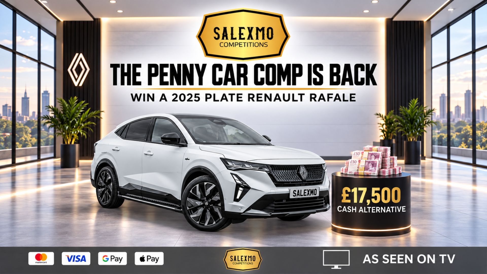 THE 1P CAR COMP IS BACK!! OR TAKE £17,500 CASH 14/12/26