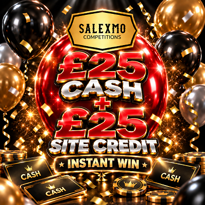 YOU POP £25 CASH &  £25 SITE CREDIT 