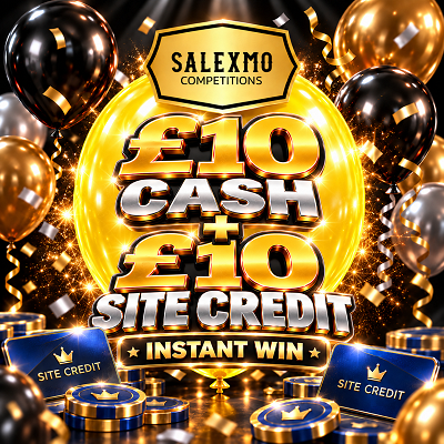 YOU POP £10 CASH & £10 SITE CREDIT 